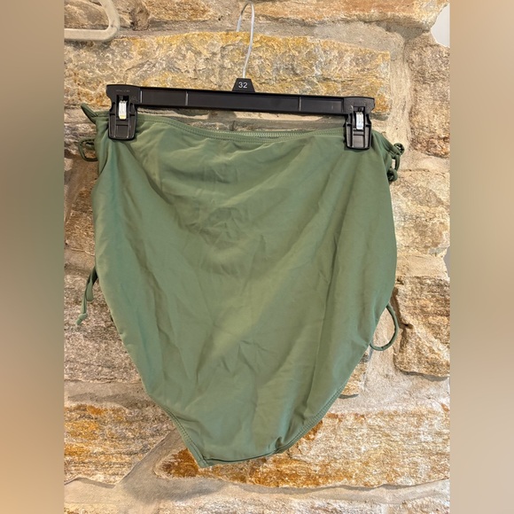 Summer Mae NWT maternity 2 piece bikini swimsuit olive green size M criss cross - Picture 3 of 8